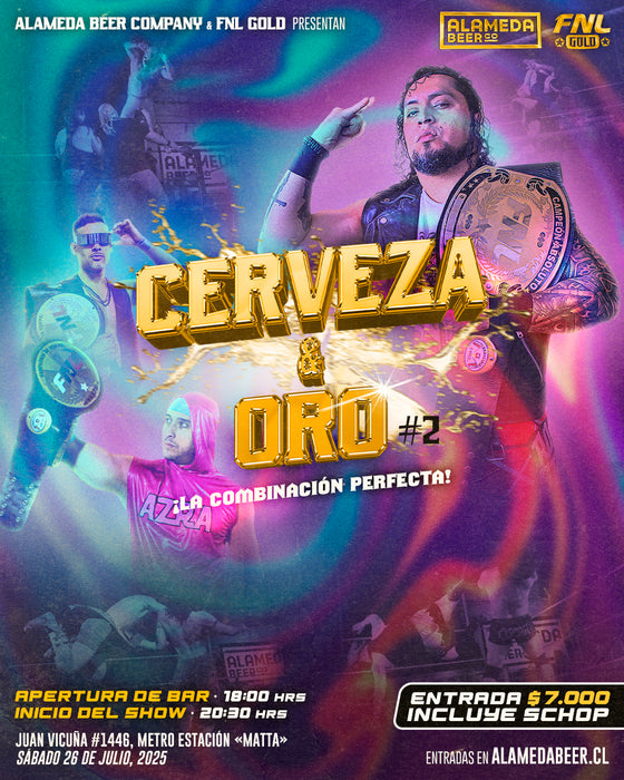 Afiche de lucha libre en Alameda