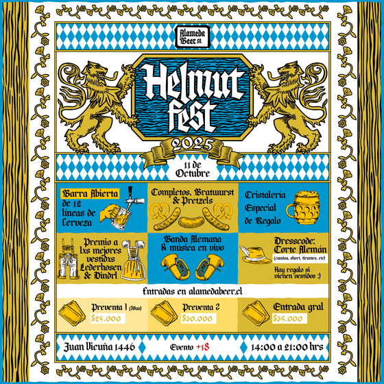 Afiche Helmutfest 2025