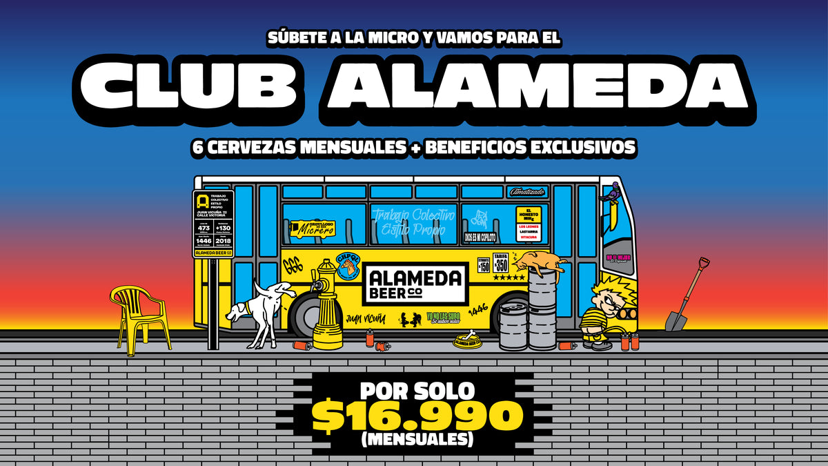 Club Alameda: súbete a la micro. 6 cervezas mensuales y beneficios exclusivos