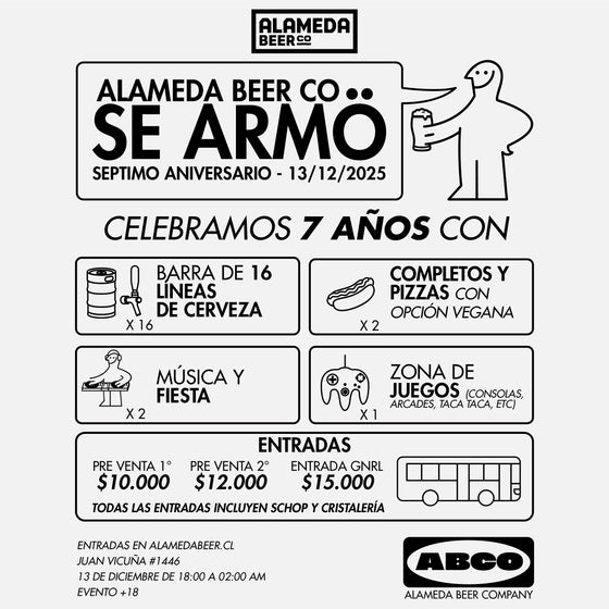 Afiche Se armó, 7 años de Alameda