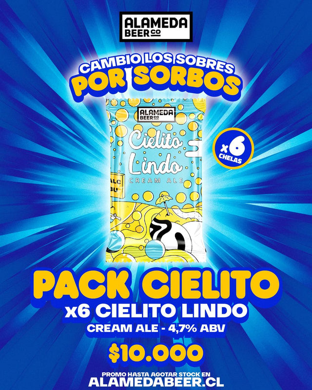 Pack Cielito: 6 latas de Cielito Lindo, Cream Ale 4,7% ABV, a $10.000